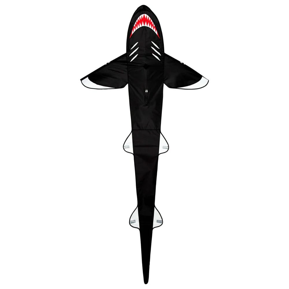 Her ses Sammy Shark. Sammy er en stor drage der måler 115x240cm.