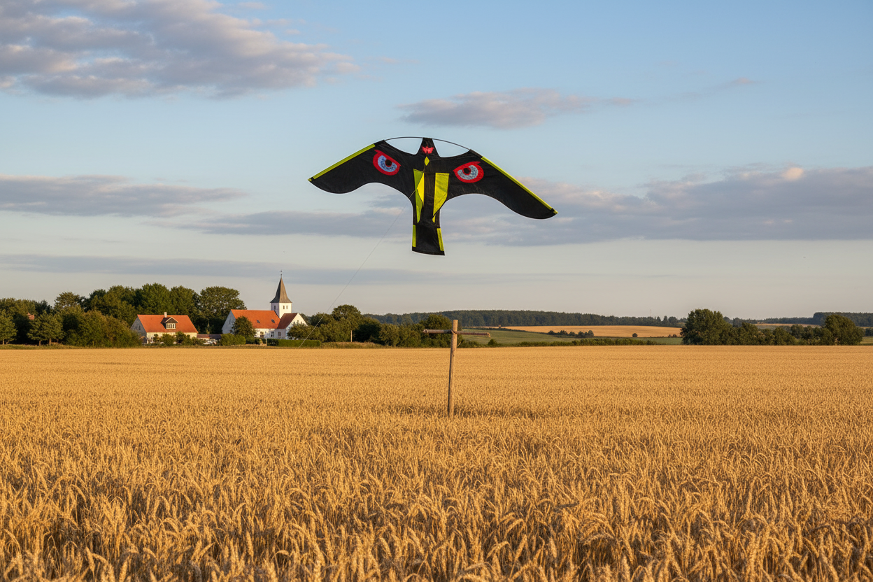 Wikz Mågeskræmmer drage - Sort/Gul