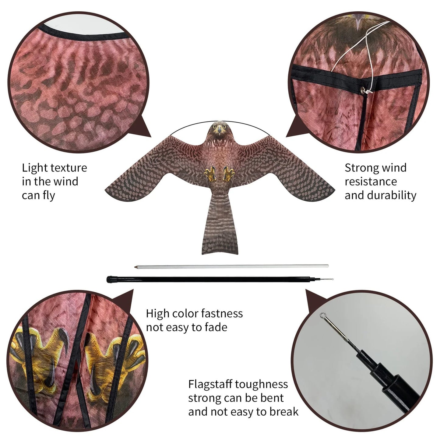 Wikz Ørn (Fugleskræmsel Drage) - Brun