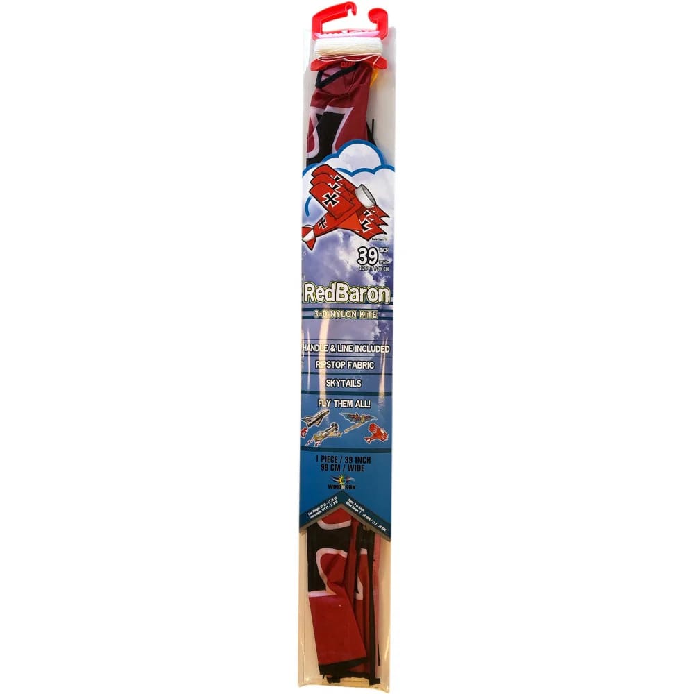 X Kites 3D Red Baron er pakket ned i sin opbevaringspose.