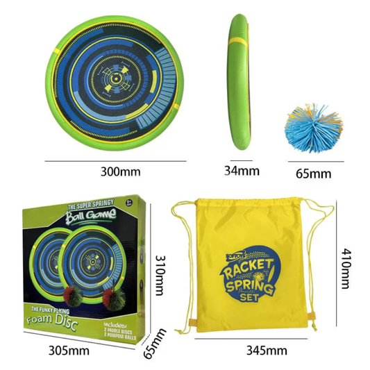 Softoys Racket Spring Set - Grøn