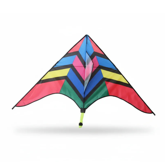 Wikz Delta Skyrush stuntdrage i assorterede farvekombinationer, produktfoto på hvid baggrund